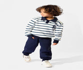 Milton boys' winter set, striped polo